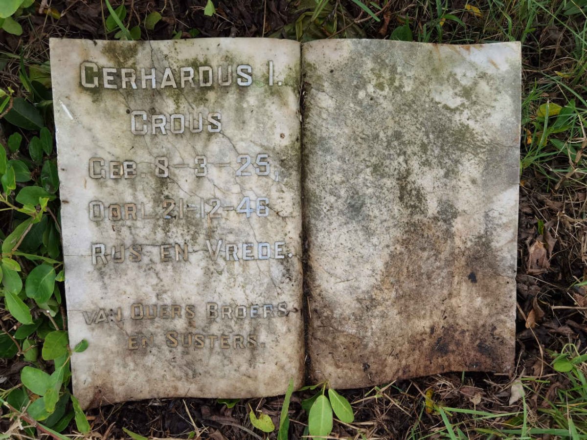 CROUS Gerhardus I. 1925-1946
