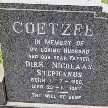 COETZEE Dirk Nicolaas Stephanus 1900-1967