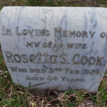 COOK Rosetta S. -1924