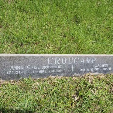 CROUCAMP Jacobus 1905-1968 &amp; Anna  C. OOSTHUIZEN 1907-1990
