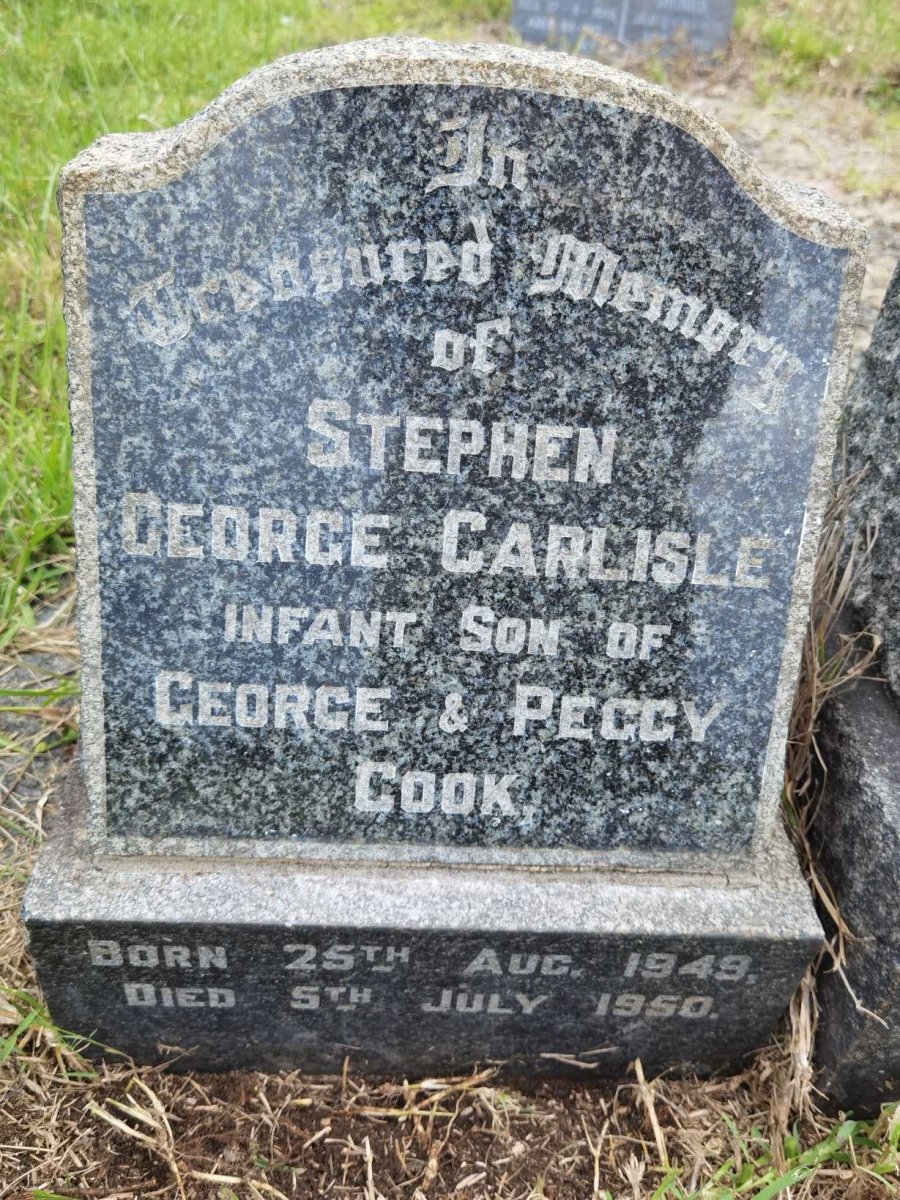 COOK Stephen George Carlisle 1949-1950