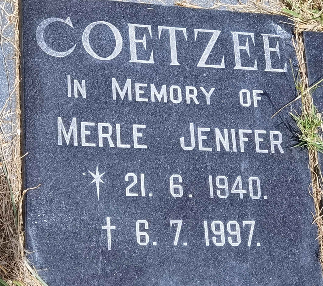 COETZEE Merle Jenifer 1940-1997