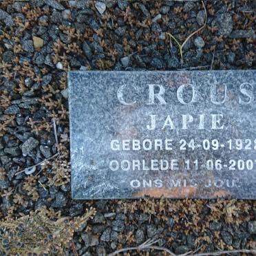 CROUS Japie 1922-2007