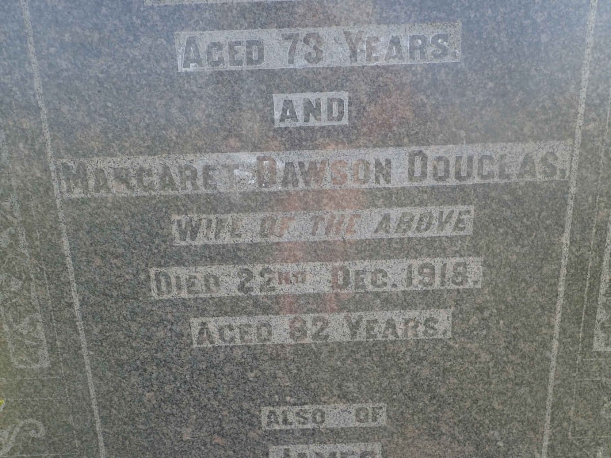 DOUGLAS Alexander -1913 &amp; Margaret Dawson -1918 :: DOUGLAS James -1910
