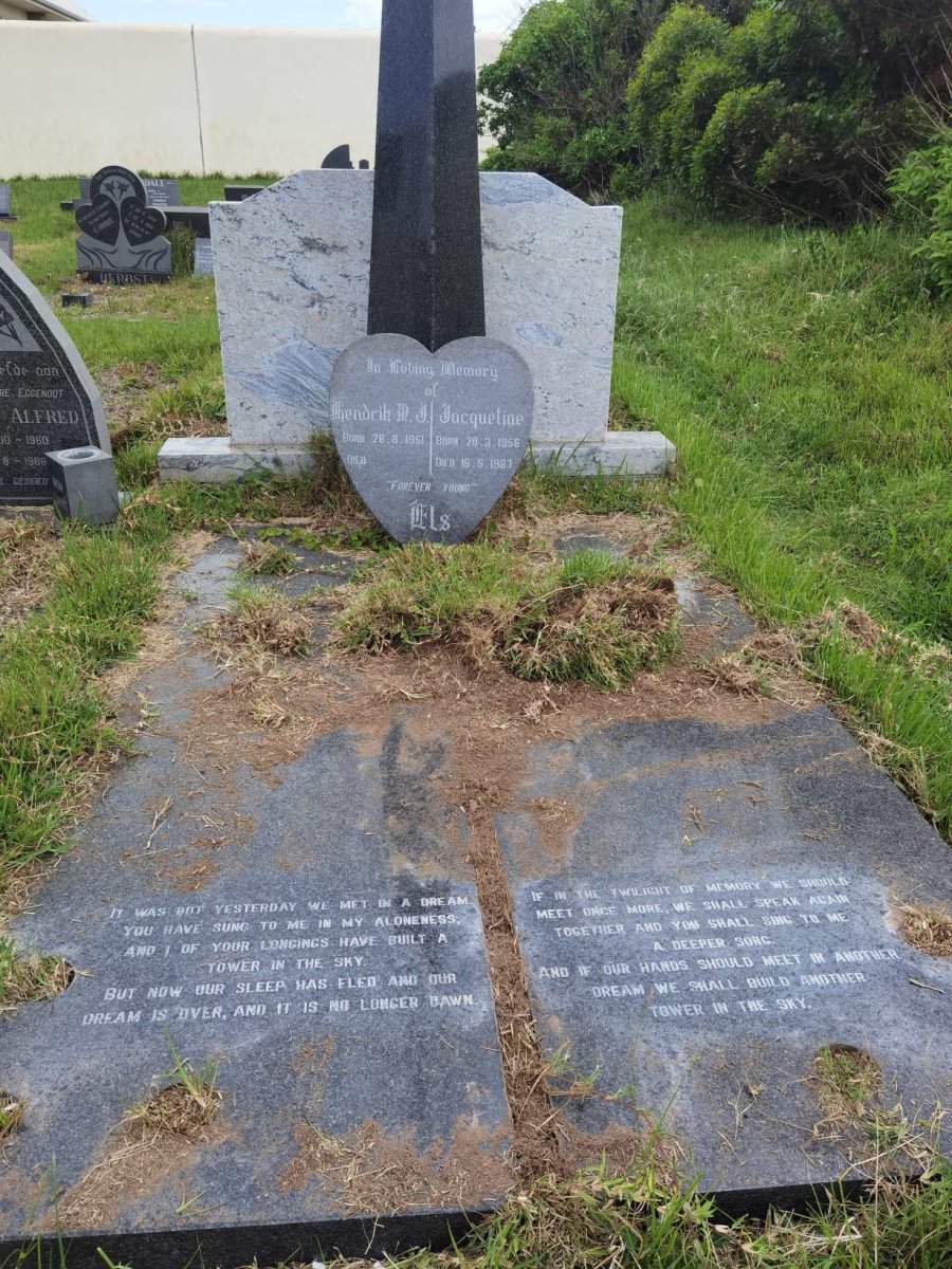 ELS Hendrik N.J. 1951- &amp; Jacqueline 1956-1987