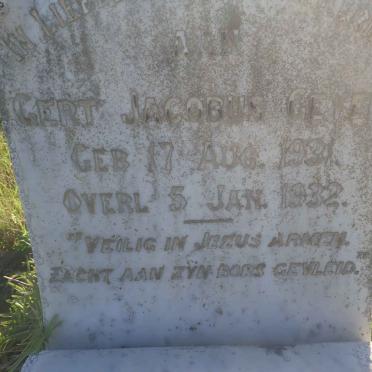 GEYER Gert Jacobus 1931-1932