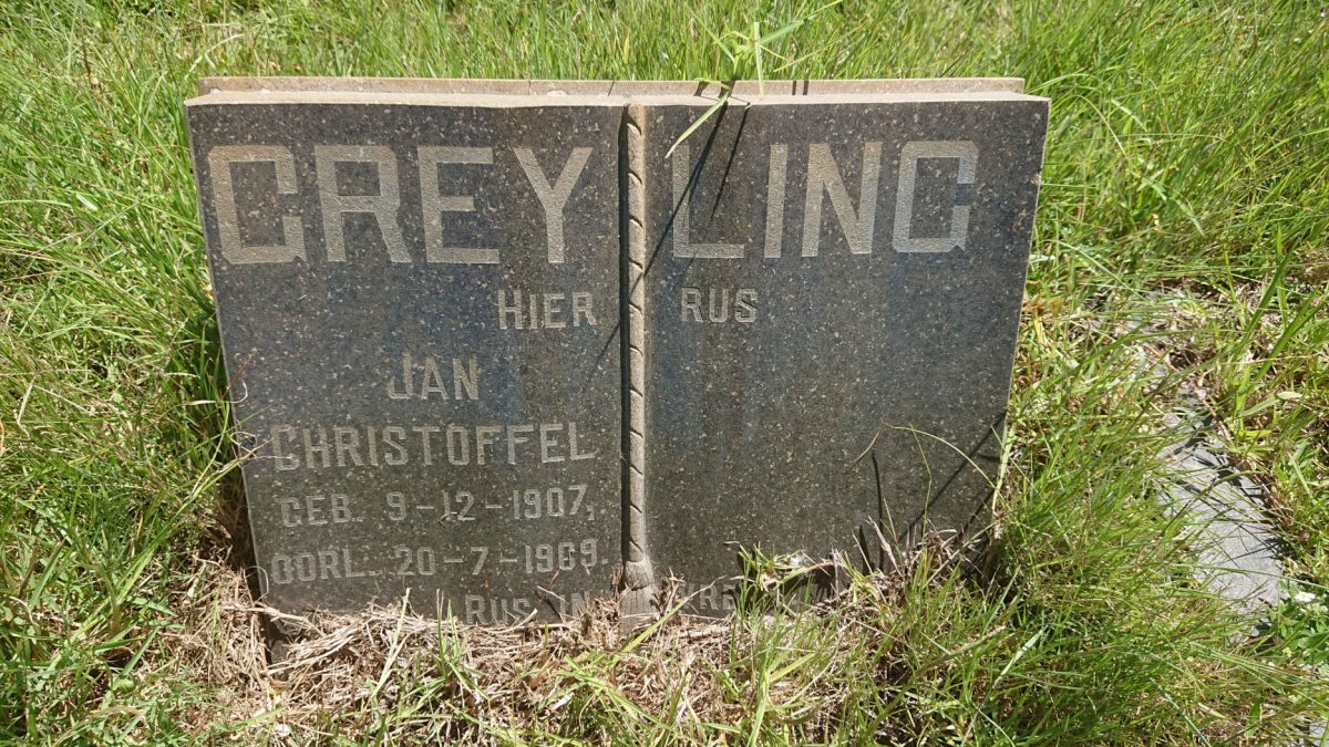 GREYLING Jan Christoffel 1907-1969