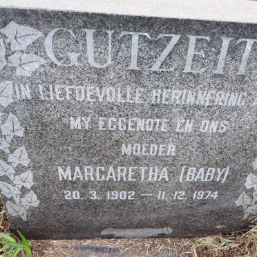 GUTZEIT Margaretha 1902-1974