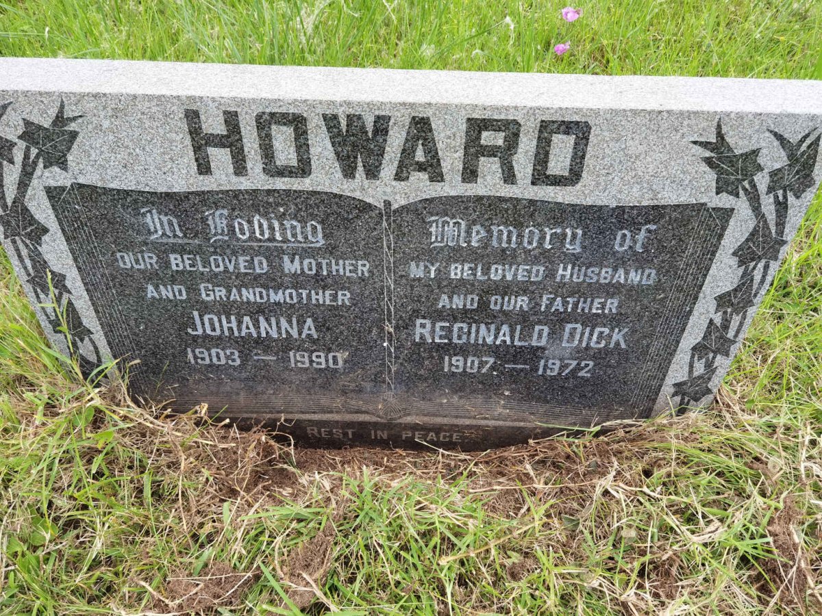 HOWARD Reginald Dick 1907-1972 &amp; Johanna 1903-1990