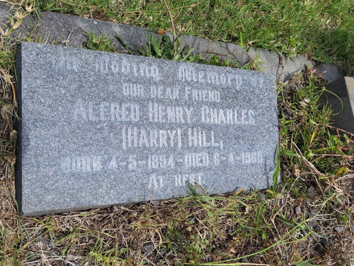 HILL Alfred Henry Charles 1894-1968