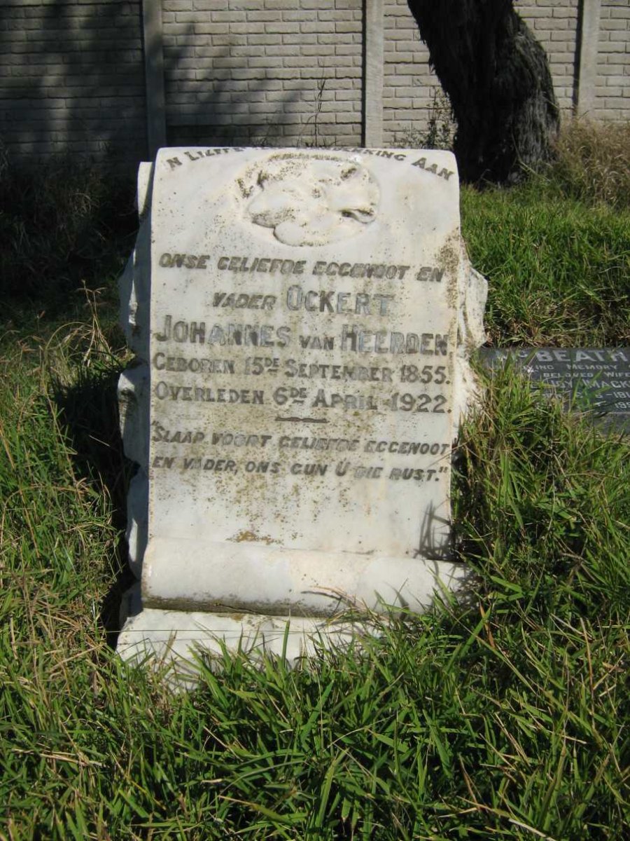 HEERDEN Ockert Johannes, van 1855-1922