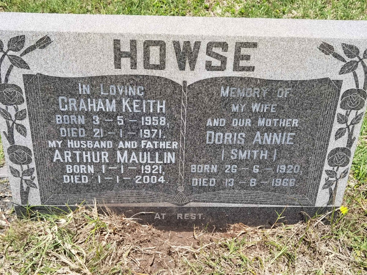 HOWSE Arthur Maullin 1921-2004 &amp; Dorris Annie SMITH 1920-1966