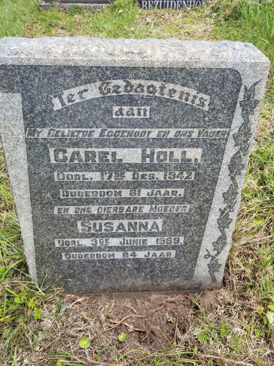 HOLL Carel -1942 &amp; Susanna -1969