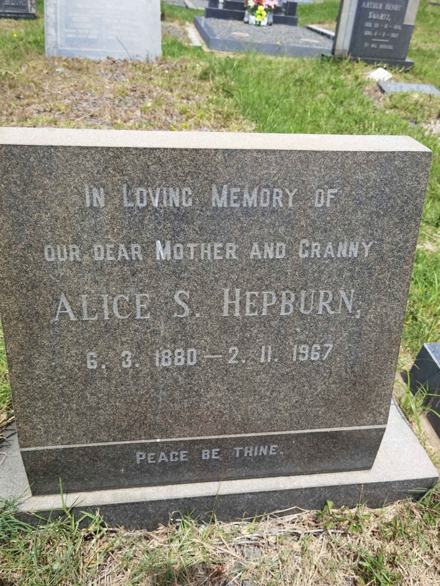 HEPBURN Alice S. 1880-1967