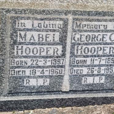 HOOPER George C.F. 1891-1962 & Mabel 1897-1960