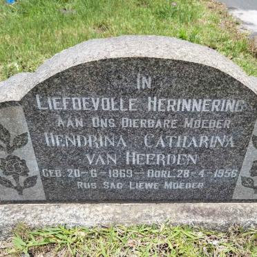 HEERDEN Hendrika Catharina, van 1869-1956