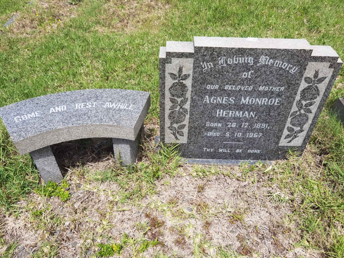 HERMAN Agnes Monroe 1891-1967