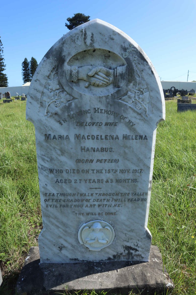 HANABUS Maria Magdelena Helena nee PETZER -1917