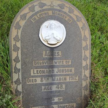 JONSON Leonard -1926 &amp; Agnes -1917