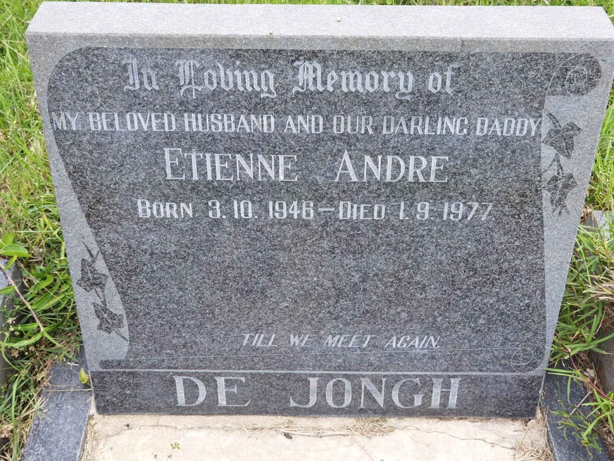 JONGH Etienne Andre, de 1946-1977