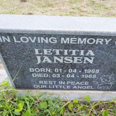 JANSEN Letitia 1968-1968