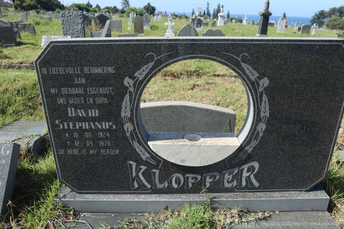 KLOPPER David Stephanus 1924-1976