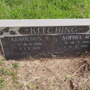 KITCHING Arnoldus S. 1900-1970 &amp; Sophia M. 1906-1995