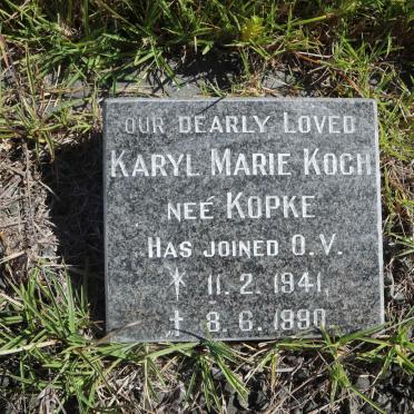 KOCH Karyl Marie nee KOPKE 1941-1990