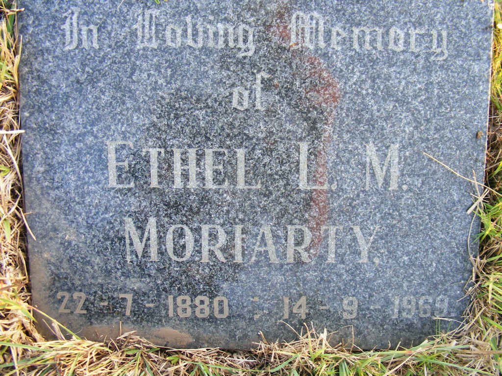 MORIARTY Ethel L. M. 1880-1969