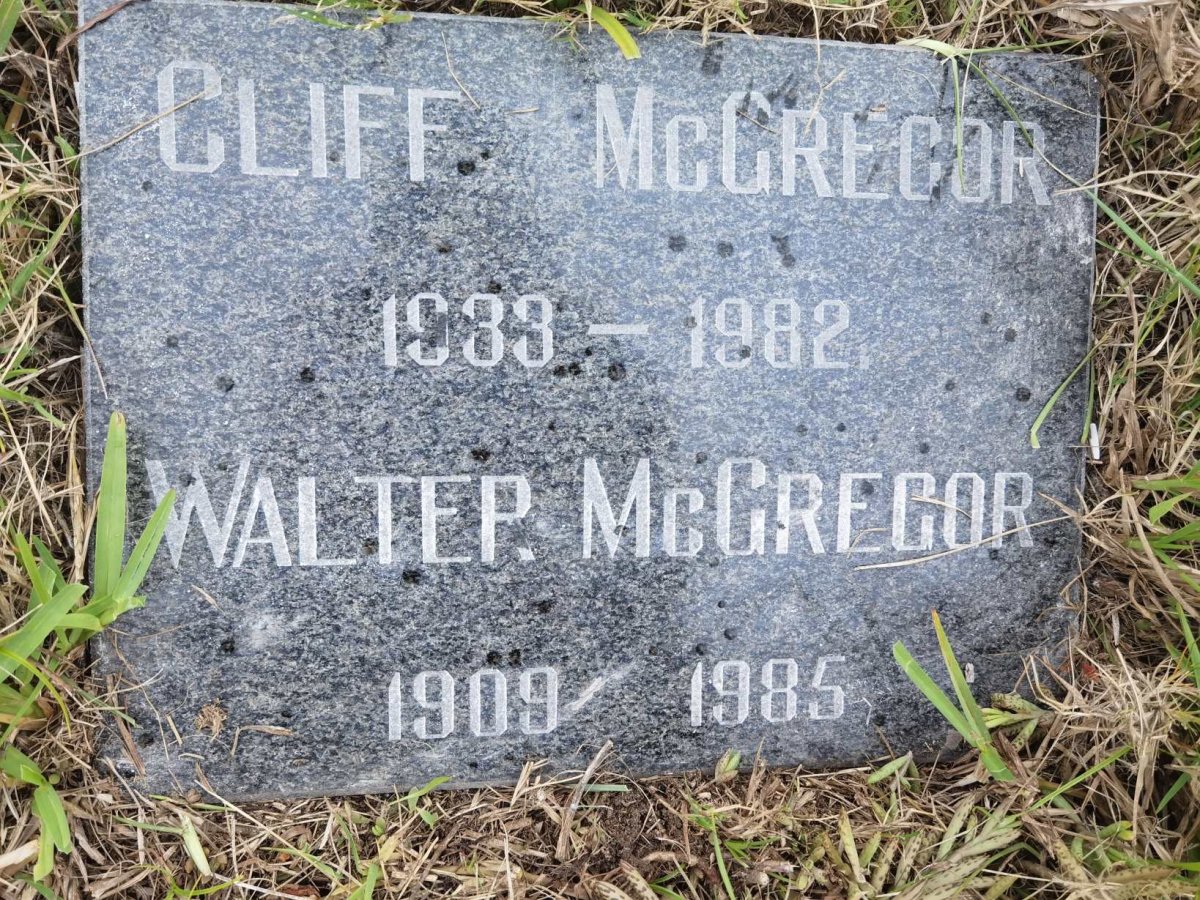 McGREGOR Walter 1909-1985 :: McGREGOR Cliff 1933-1982