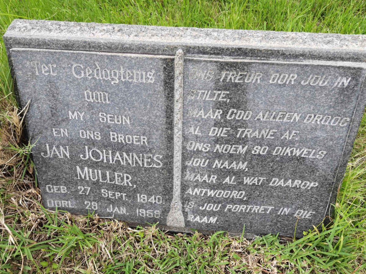 MULLER Jan Johannes 1940-1959