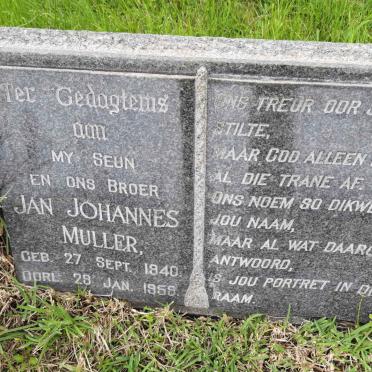 MULLER Jan Johannes 1940-1959
