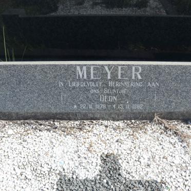 MEYER Deon 1979-1982