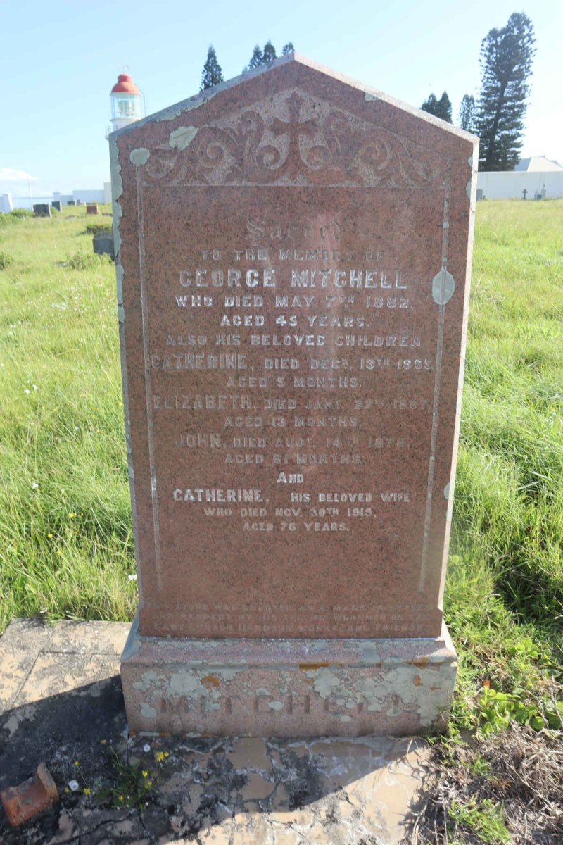 MITCHELL George -1882 &amp; Catherine -1915 :: MITCHELL Catherine -1865 :: MITCHELL Elizabeth -1867 :: MITCHELL John -1878