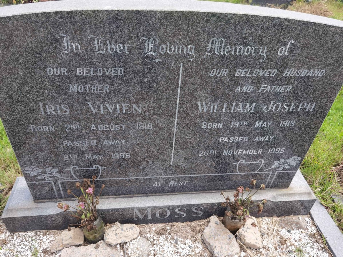MOSS William Joseph 1913-1995 &amp; Iris Vivien 1918-1999