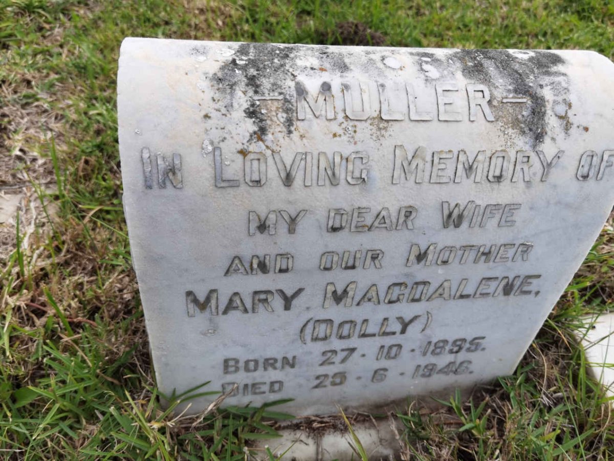 MULLER Mary Magdalene 1895-1946