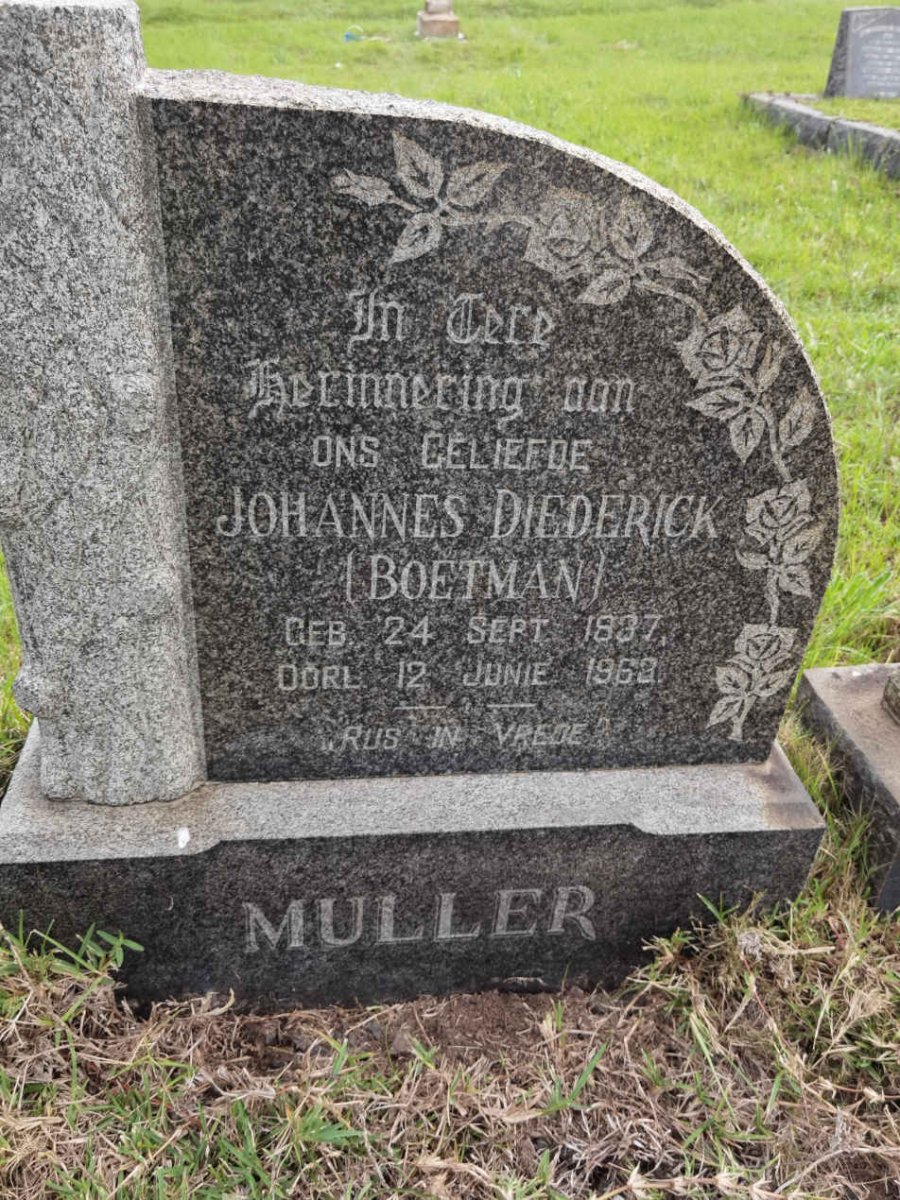 MULLER Johannes Diederick 1937-1963