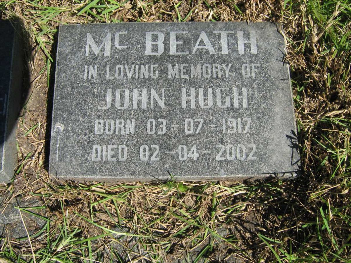McBEATH John Hugh 1917-2002
