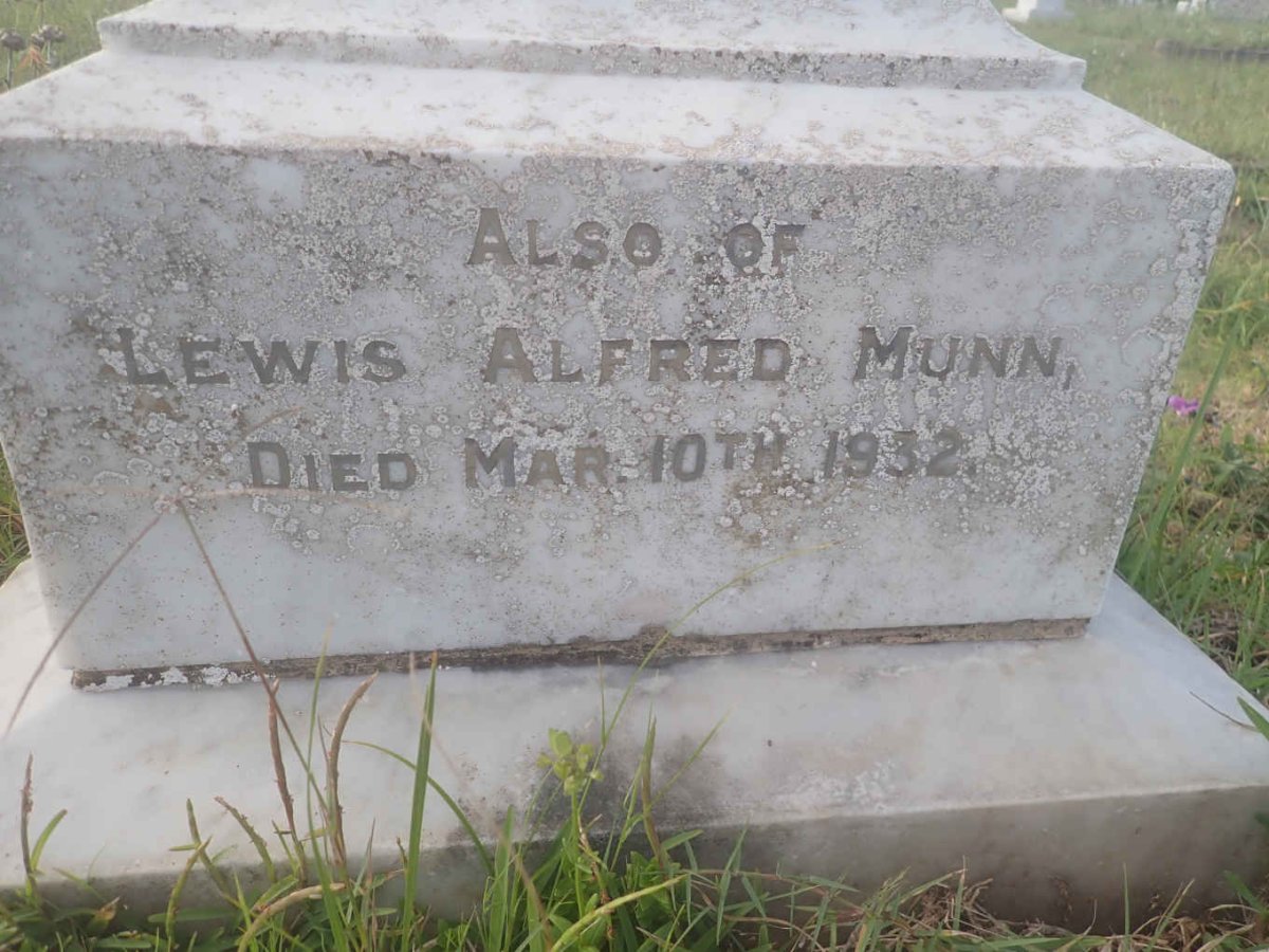 MUNN Lewis Alfred -1932 &amp; Ettie -1906 :: CALDECOTT Sheila nee MUNN 1883-1976