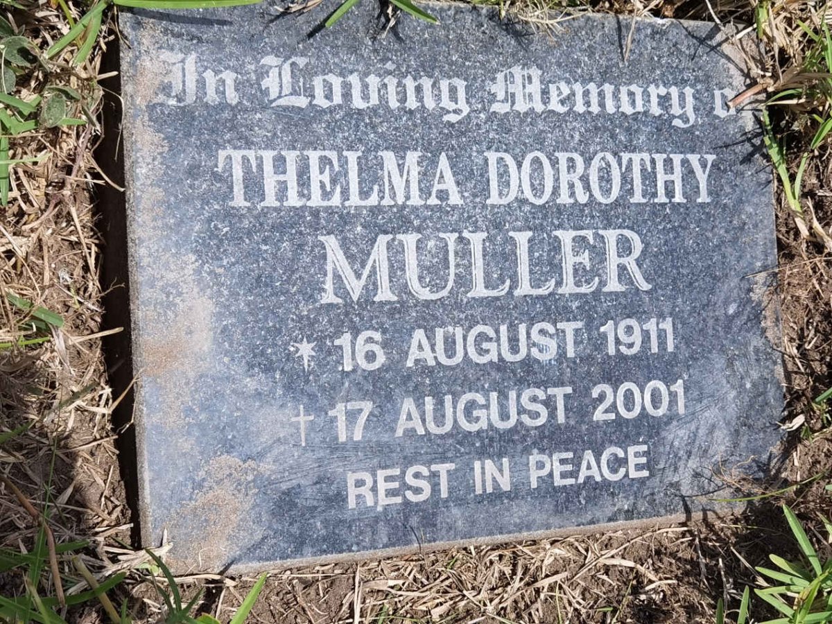MULLER Thelma Dorothy 1911-2001