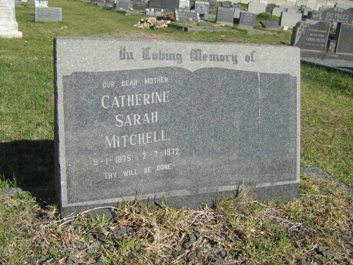 MITCHELL Catherine Sarah 1875-1972