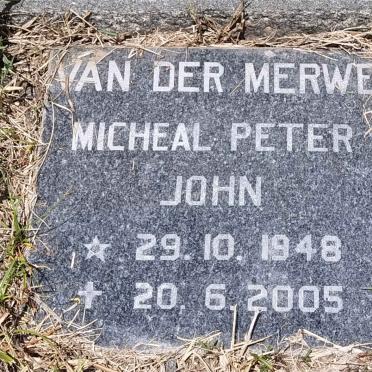 MERWE Micheal Peter John, van der 1948-2005