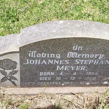 MEYER Johannes Stephanus 1904-1966