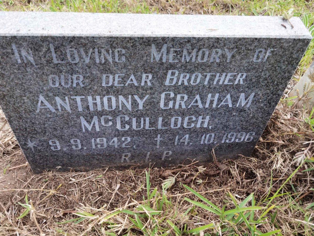 MCCULLOCH Anthony Graham 1942-1996