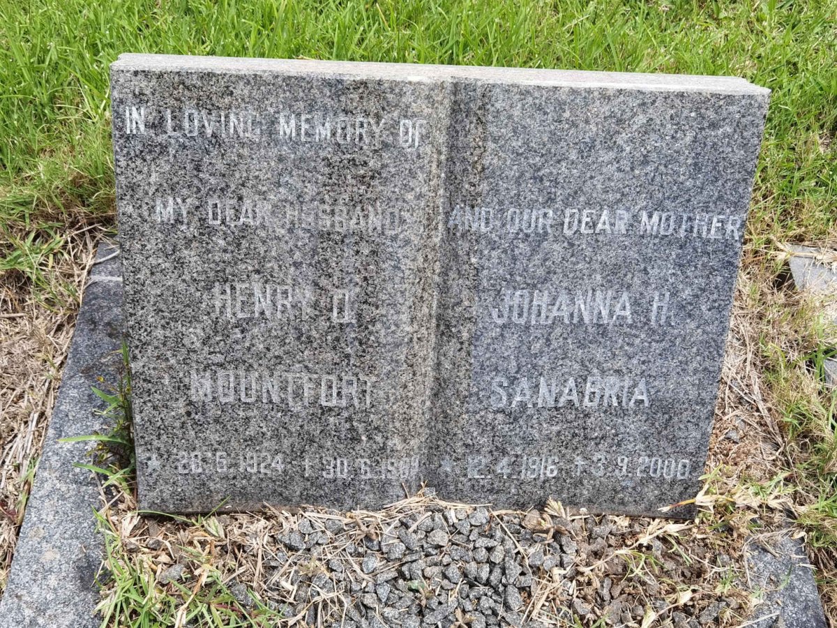 MOUNTFORT Henry D. 1924-1985 & Johanna H. SANABRIA 1916-2000