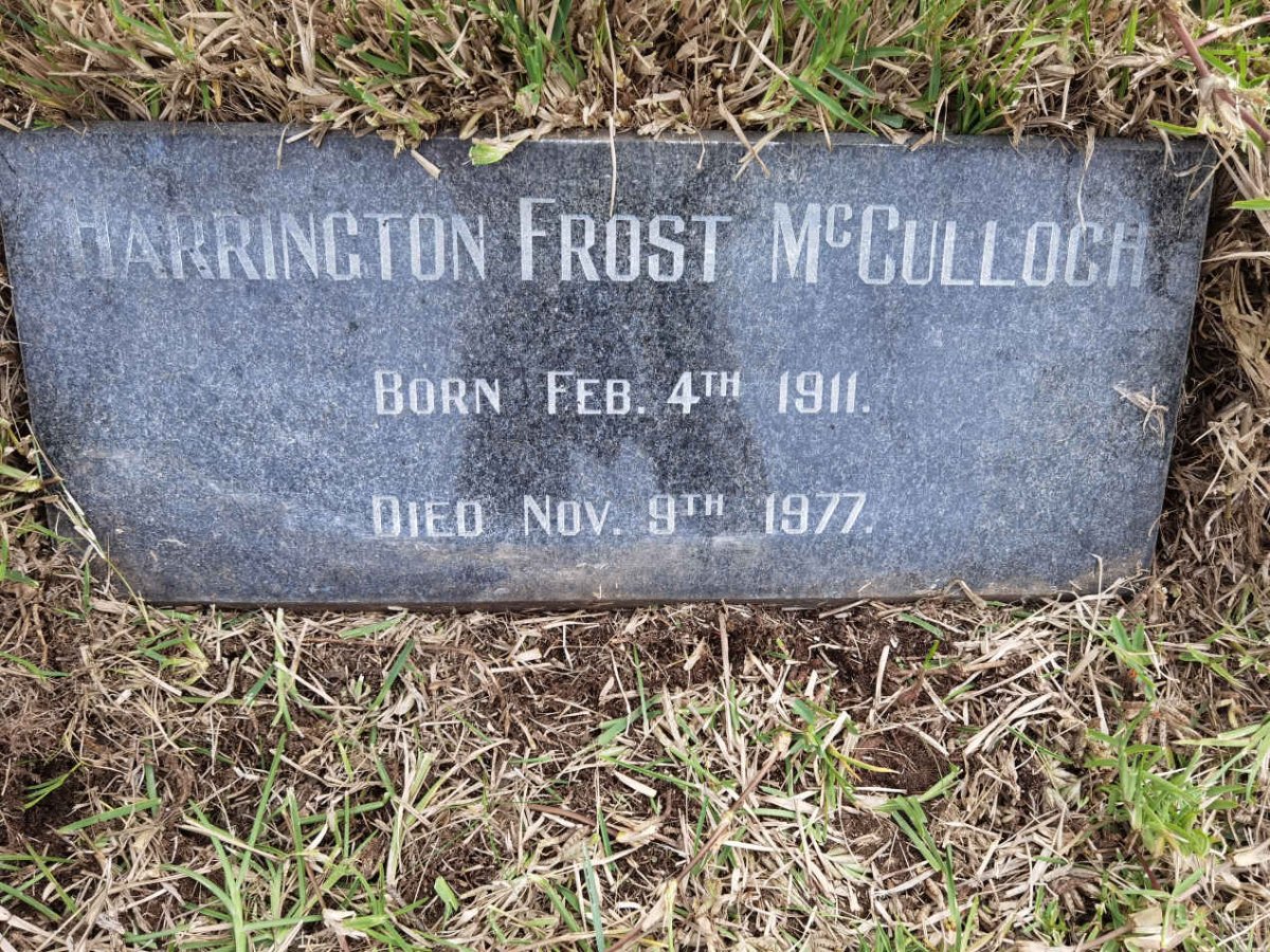 MCCULLOCH Harrington Frost 1911-1977