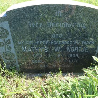 NORTJE Mathys W. 1935-1975