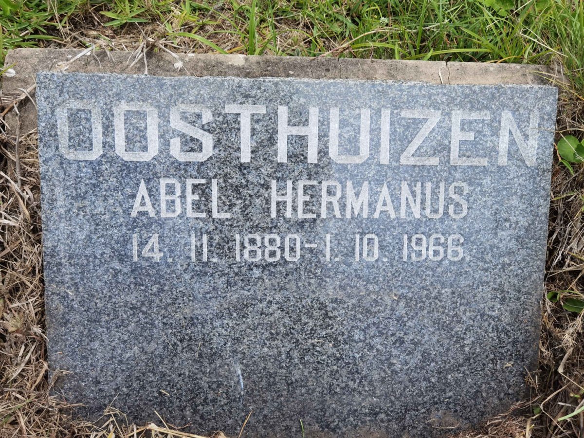 OOSTHUIZEN Abel Hermanus 1880-1966
