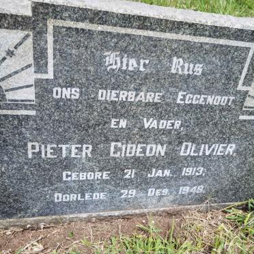 OLIVIER Pieter Gideon 1913-1949