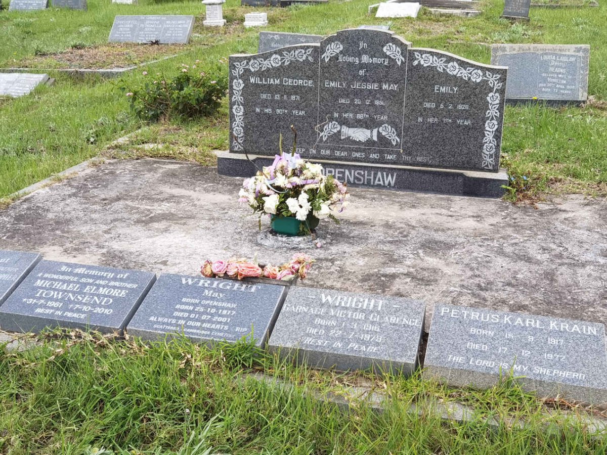 OPENSHAW William George -1971 &amp; Emily Jessie May -1951 :: OPENSHAW Emily -1926